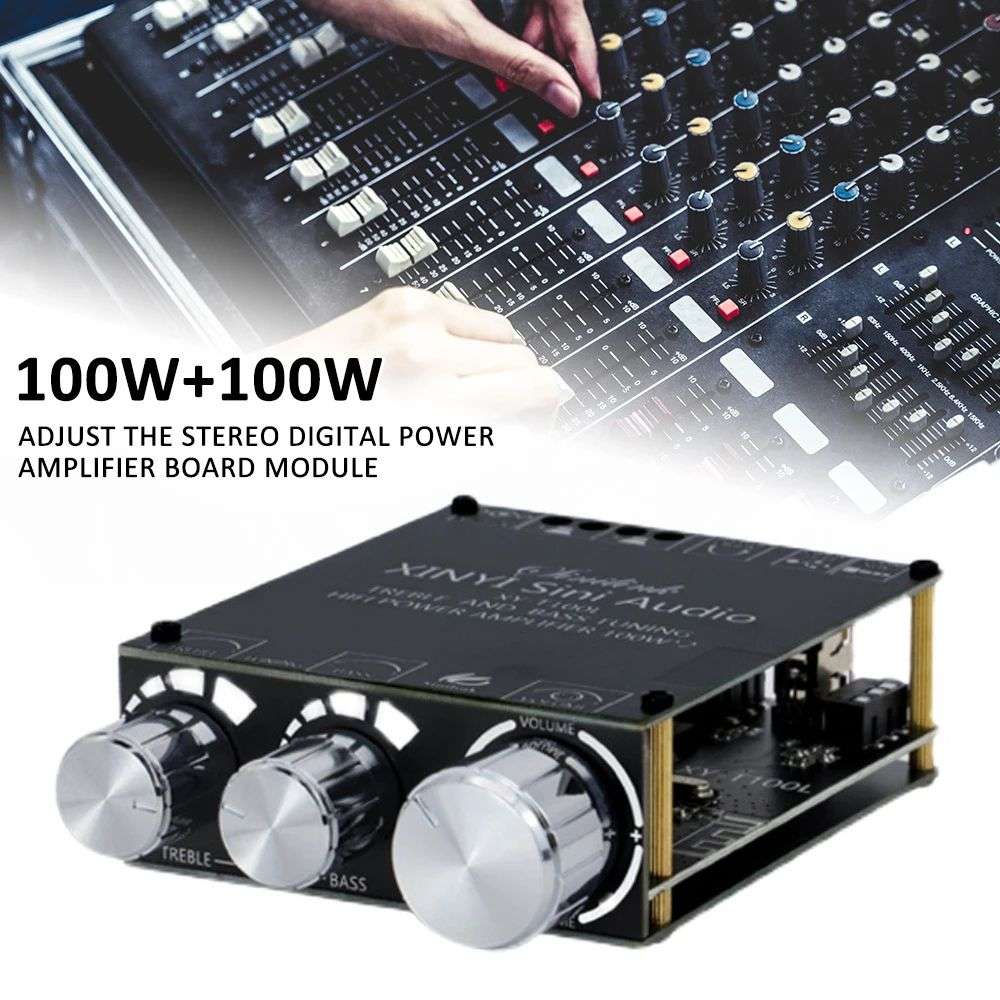 XY-T100L 100W+100W bluetooth 5.0 Subwoofer Amplifier Board High Power Audio Ste
