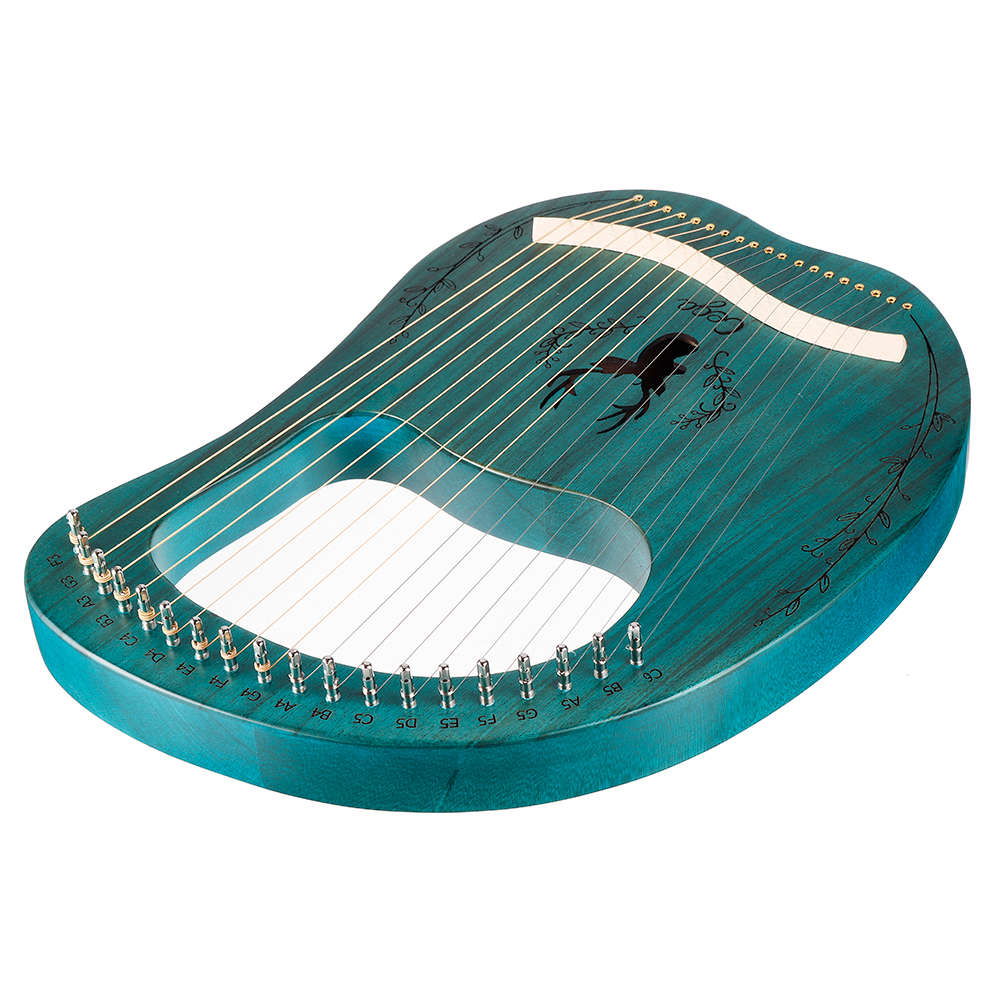 Cega 19 Tone Lyar Portable Mahogany Harp