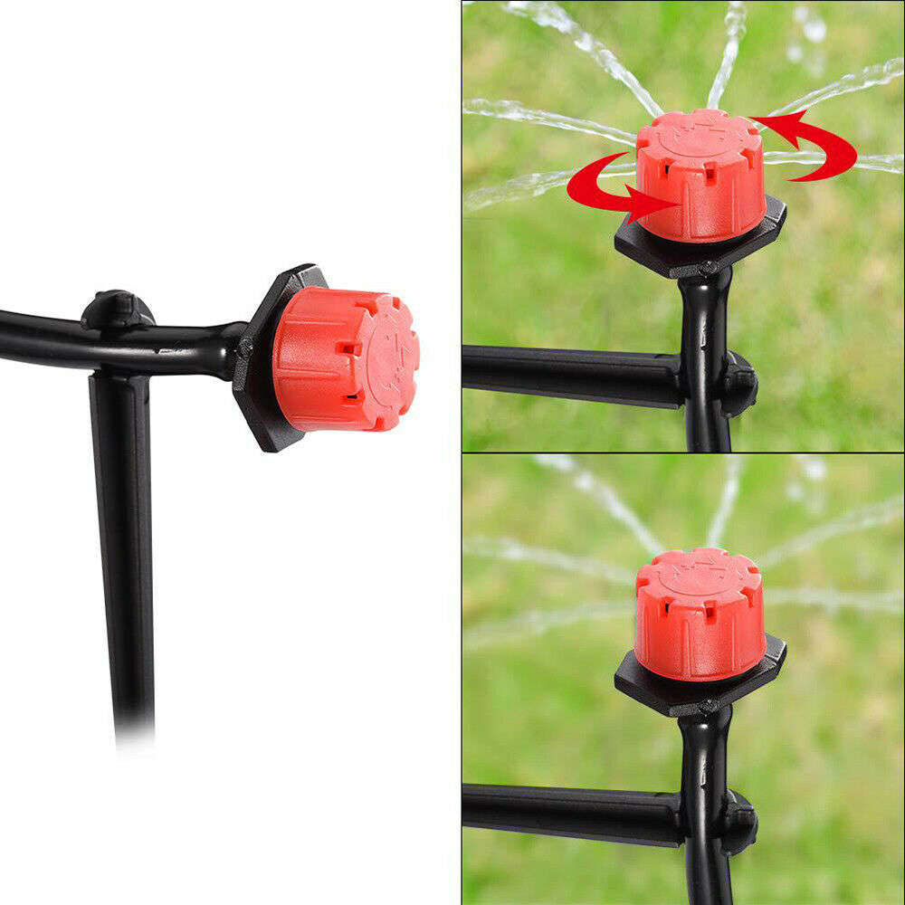 15M Garden Watering System Drip Irrigation Spray Nozzle Kit 165Pcs Micro Sprinklers Hose Plant Wa...