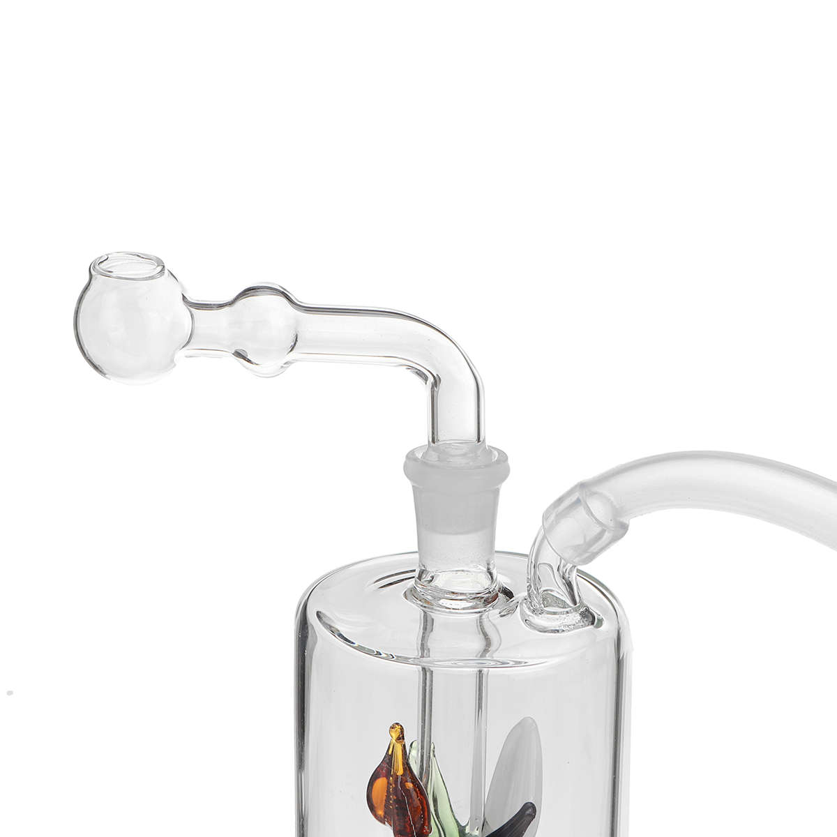 5.5 Inch LED Light Clear Tobaaco Water Glass Pipe Glass Pipes Bottle