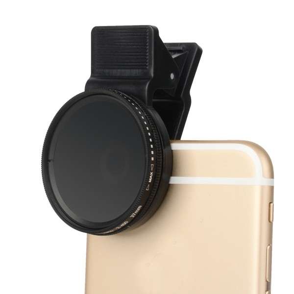 Zomei Adjustable 37mm ND 2-400 Phone Camera Filter Lens for iPhone Samsung HTC Huawei Android IOS