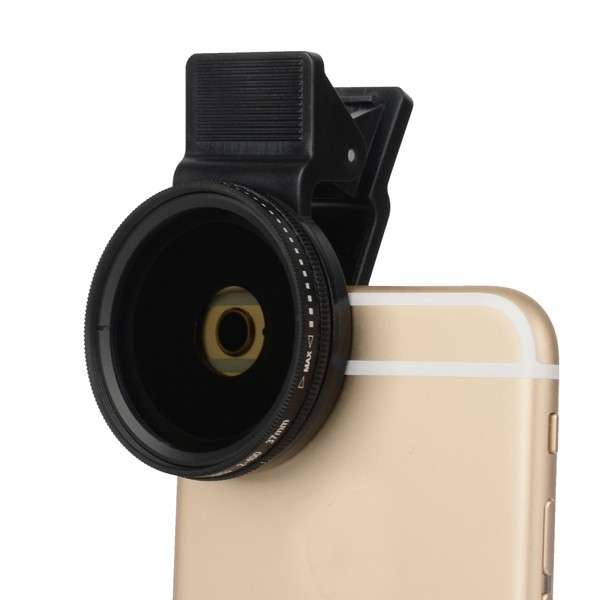 Zomei Adjustable 37mm ND 2-400 Phone Camera Filter Lens for iPhone Samsung HTC Huawei Android IOS