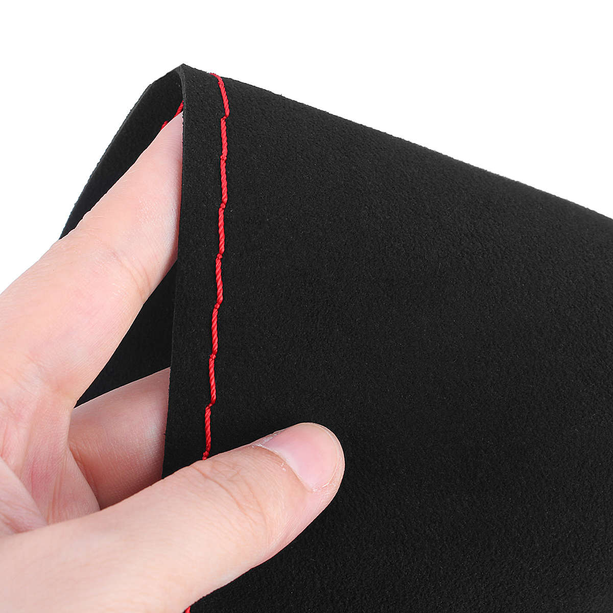 Diy 36/38Cm Car Steering Wheel Covers Super Fiber Suede Leather Universal With Needles And Thread