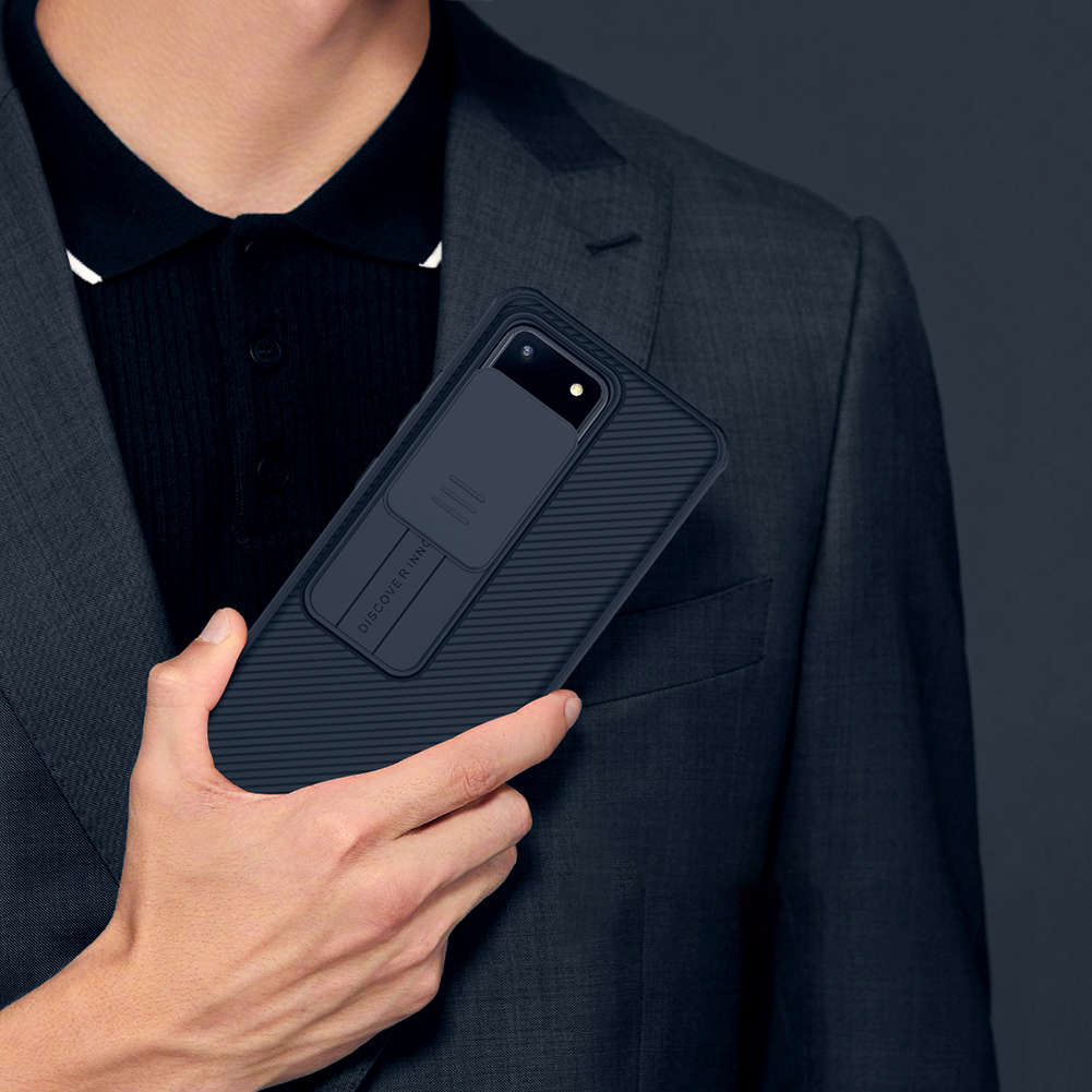 NILLKIN Bumper Anti-Hacker Peeping Slide Lens Cover Shockproof Anti-scratch Protective Case for S...