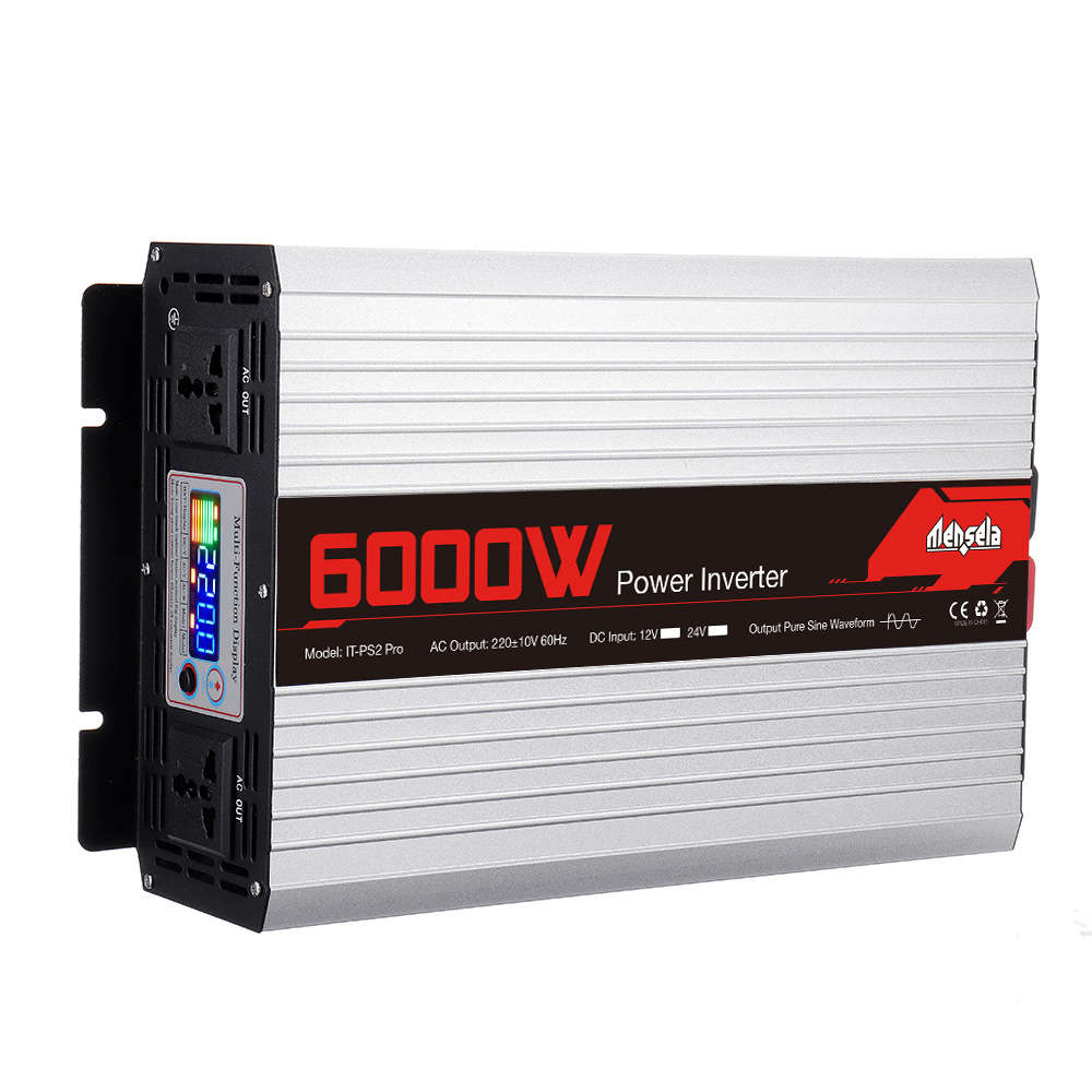 Mensela IT-PS2 Pro 220V 60HZ Intelligent Screen Solar Pure Sine Wave Power Inverter 2200W/3000W/4000