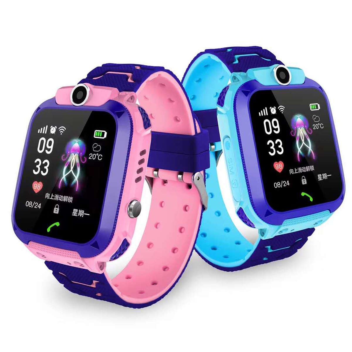 Waterproof Kid Smart Watch Children Anti-lost Safe GPS Location Tracker SOS Call