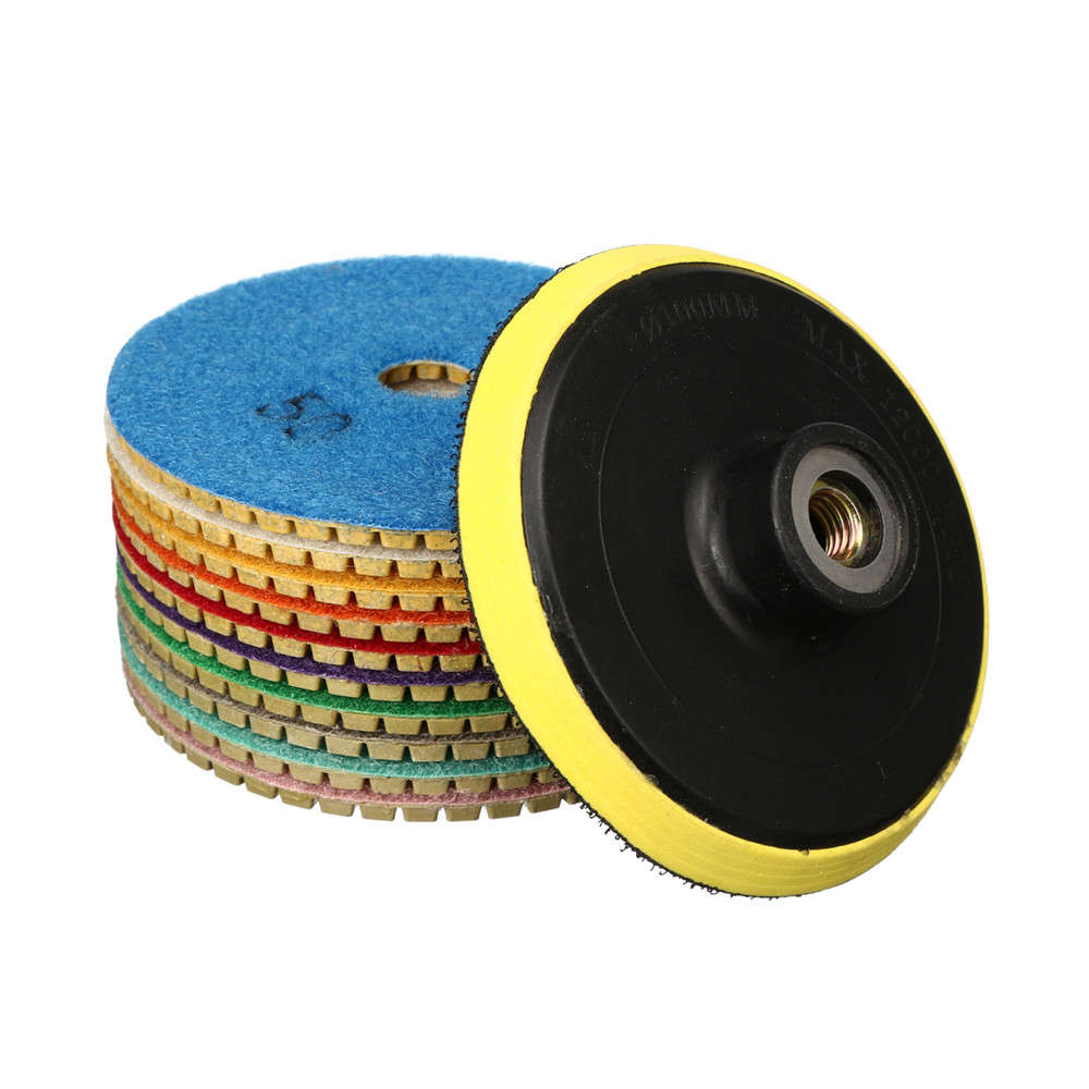 11pcs Diamond Polishing Pad 4 Inch Grinder Disc for