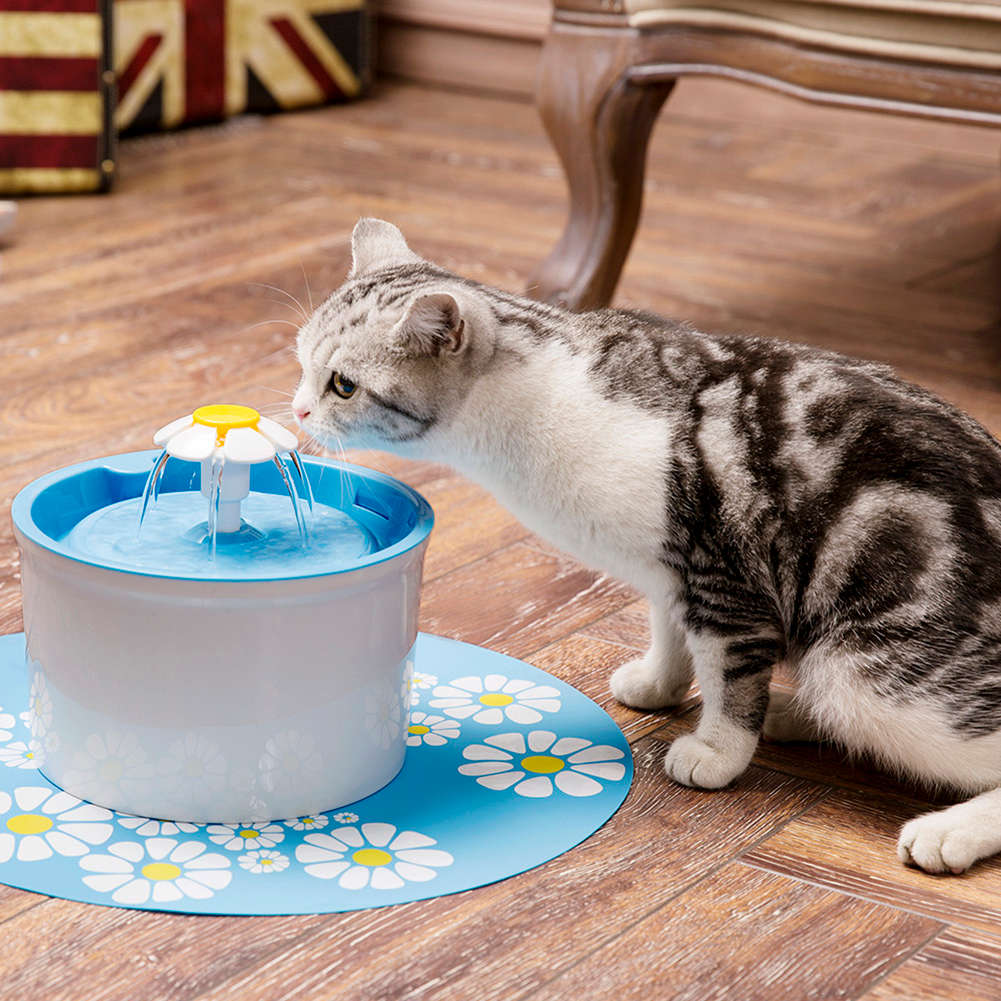 1.6L Automatic Electric Adjustable Pet Water Fountain Dog/Cat Drinking Bowl Kit