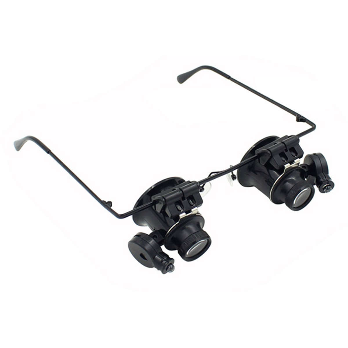 LED 20X Magnifier Magnifying Dual Eye Glasses Loupe Lens Jeweler Watch Repair