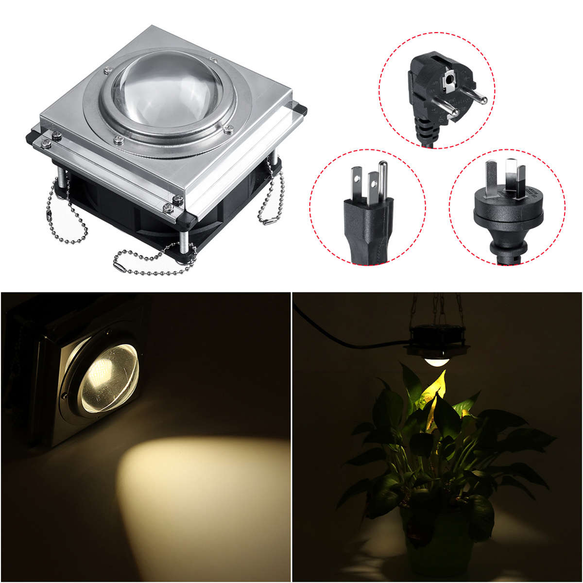 144LED COB Grow Light Full Spectrum Hydroponic Indoor Veg Plant Lamp