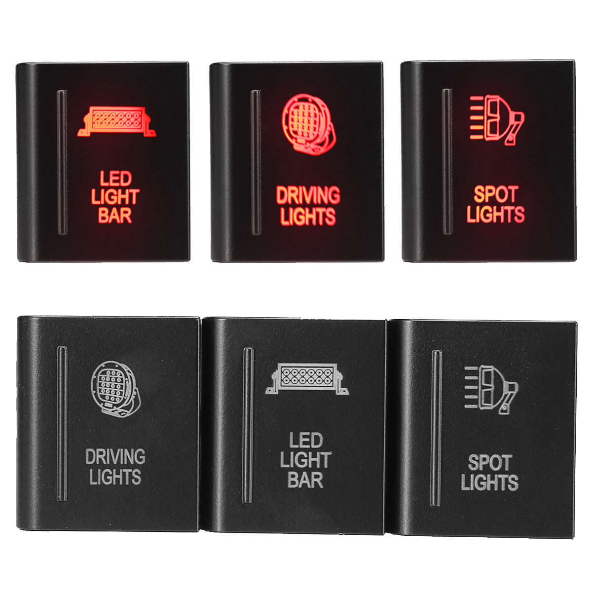 For VW Amarok Amrok Pickup LEFT Push Button Switch Red Spot/Driving Light LED