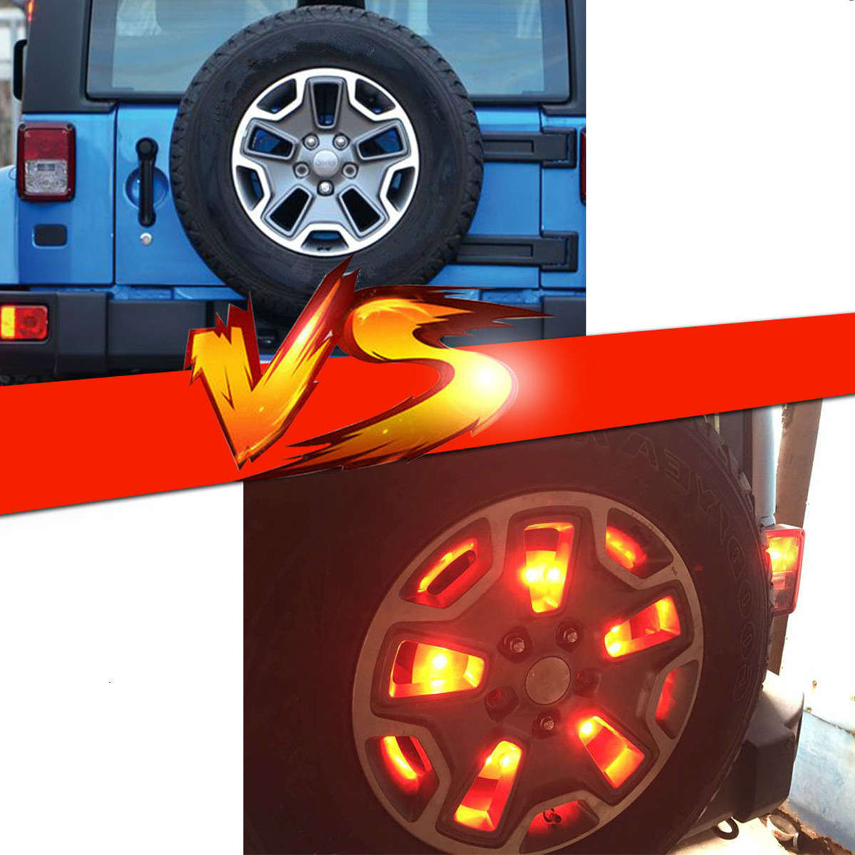 Car Spare Tire Led Brake Light Tail Lamp For Jeep