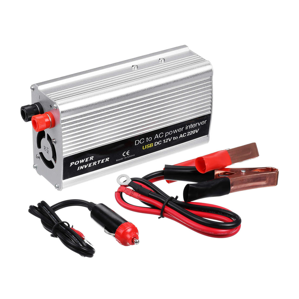 4000W Solar Inverter DC12V TO AC220V Modified Sine Wave USB Power Converter