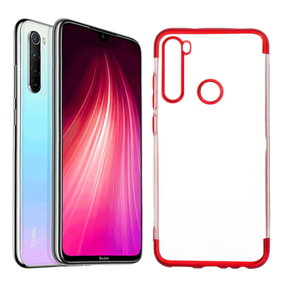 Bakeey Plating Shockproof Transparent Soft TPU Protective Case for Xiaomi Redmi Note 8