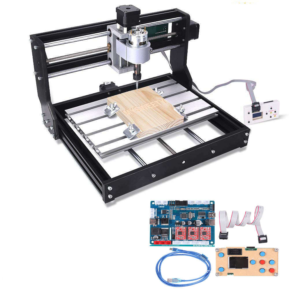 Offline Version 1810 PRO 3 Axis CNC Router GRBL Control DIY Adjustable Speed Spindle Motor Wood Lase