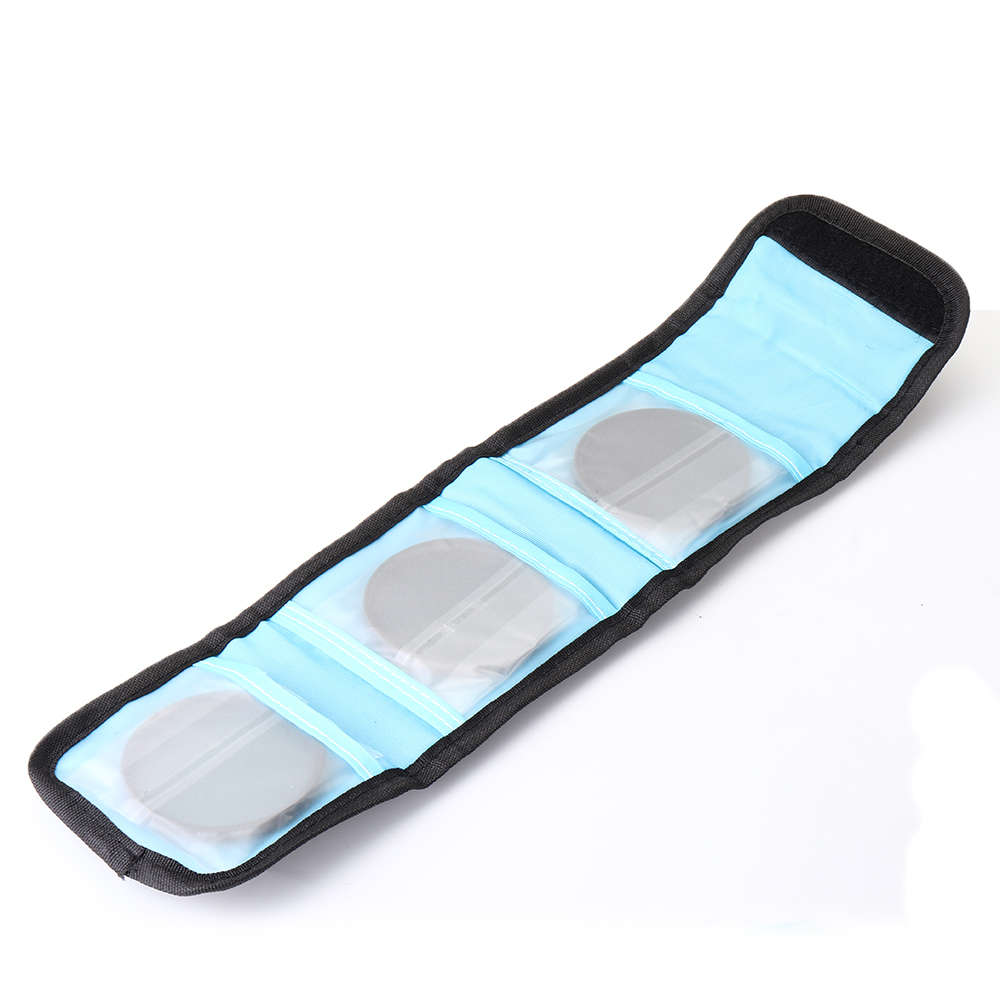 ND2/4/8 49/52/55/58/62/67/72/77mm Lens Filter Storage Bag Lens Hood Cap Blower Brush Kit (Size 55mm)
