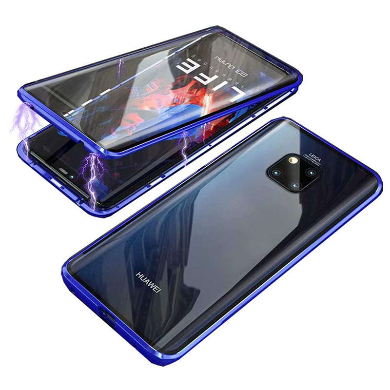 Bakeey 360 Curved Screen Front+Back Double-sided Full Body 9H Temper (Type5 mate 20 pro Color Black)