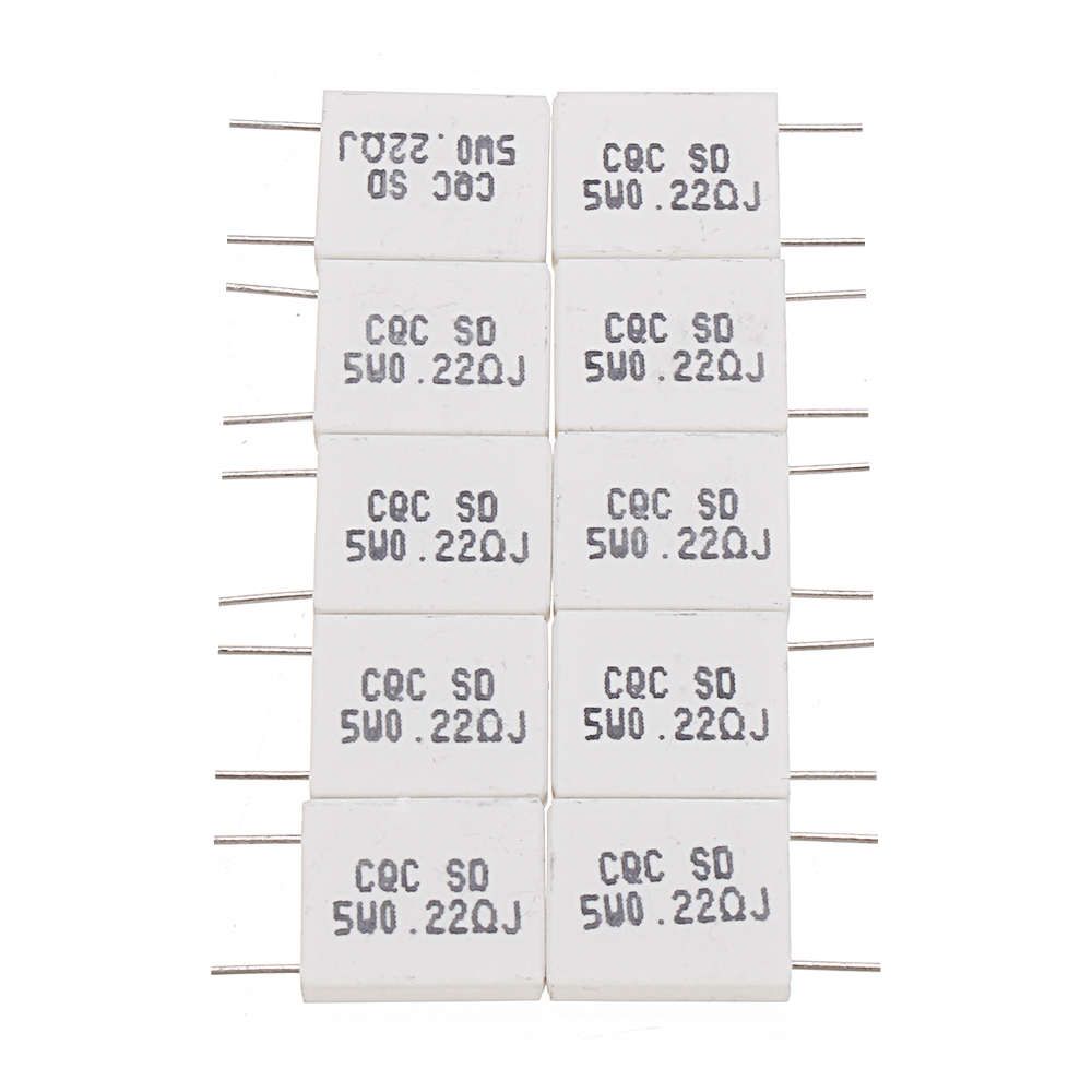 30pcs BPR56 5W 0.22R 0.22 Ohm 5w Non-inductive Ceramic Cement Resistor Wirewound Resistance...