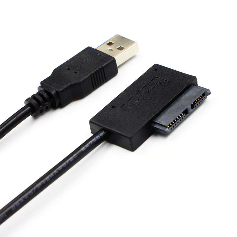 USB2.0 to SATA Cable SATA 7+6 Pin Converter Adapter Data Cable for Laptop CD-Rom