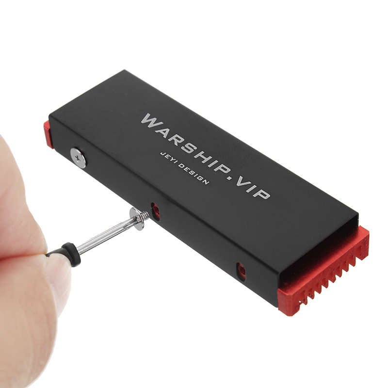 M.2 NVME Aluminum Heatsink NGFF PCI-E 2280 SSD Cooling Fan Fin Cooler W/