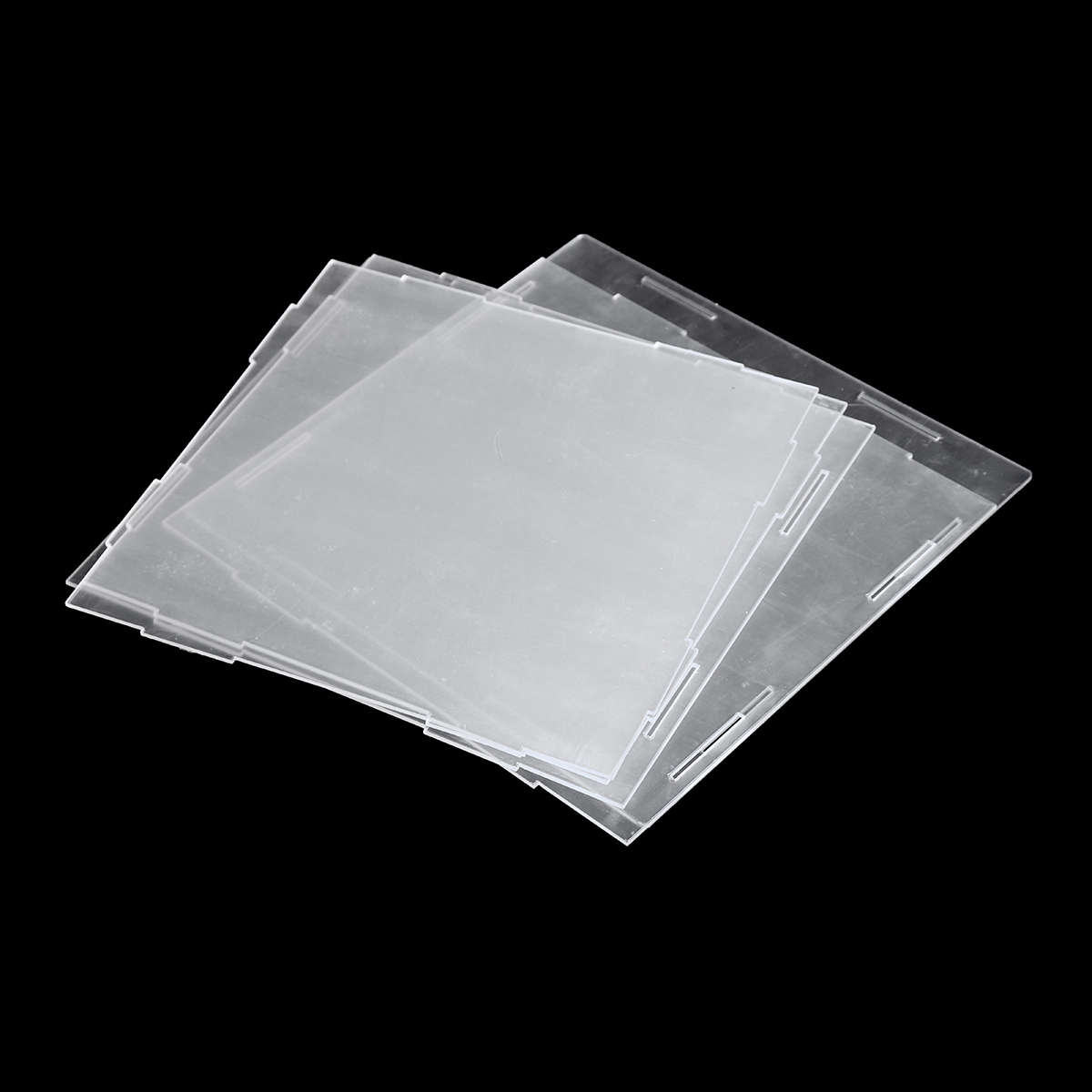 10/20/30cm Acrylic Display Case Box Dustproof Self-Assembly Model Prot (Size 20cm Color Transparent)