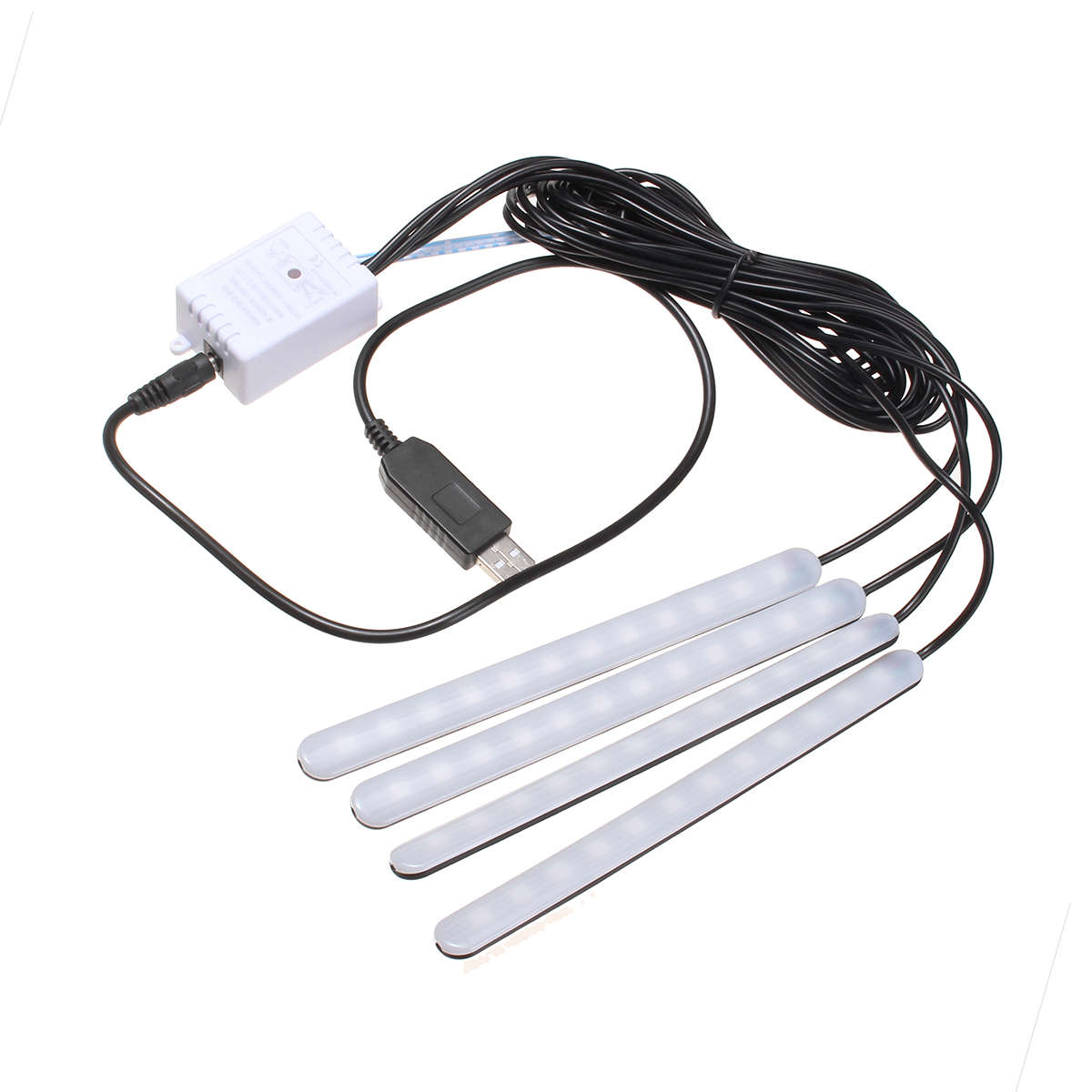 DC5V USB F7 RGB Music Control Car Atmosphere Footwell LED Strip Light