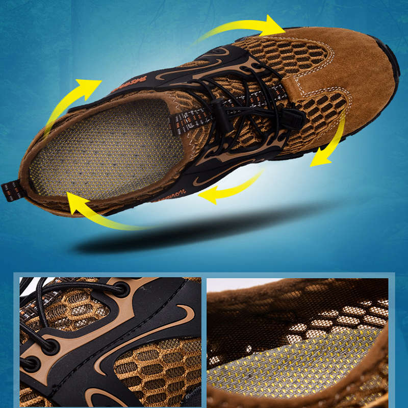 TENGOO Men Water Shoes Quick-Qrying Sports Shoes Outdoor Running Hiking Walking Fishing Sneakers