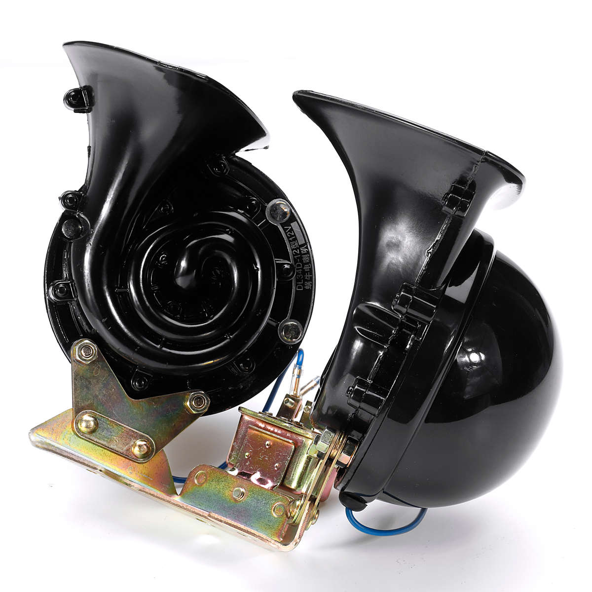 Pair 12V 300dB Waterproof Dual Electric Bull Air Horn Super