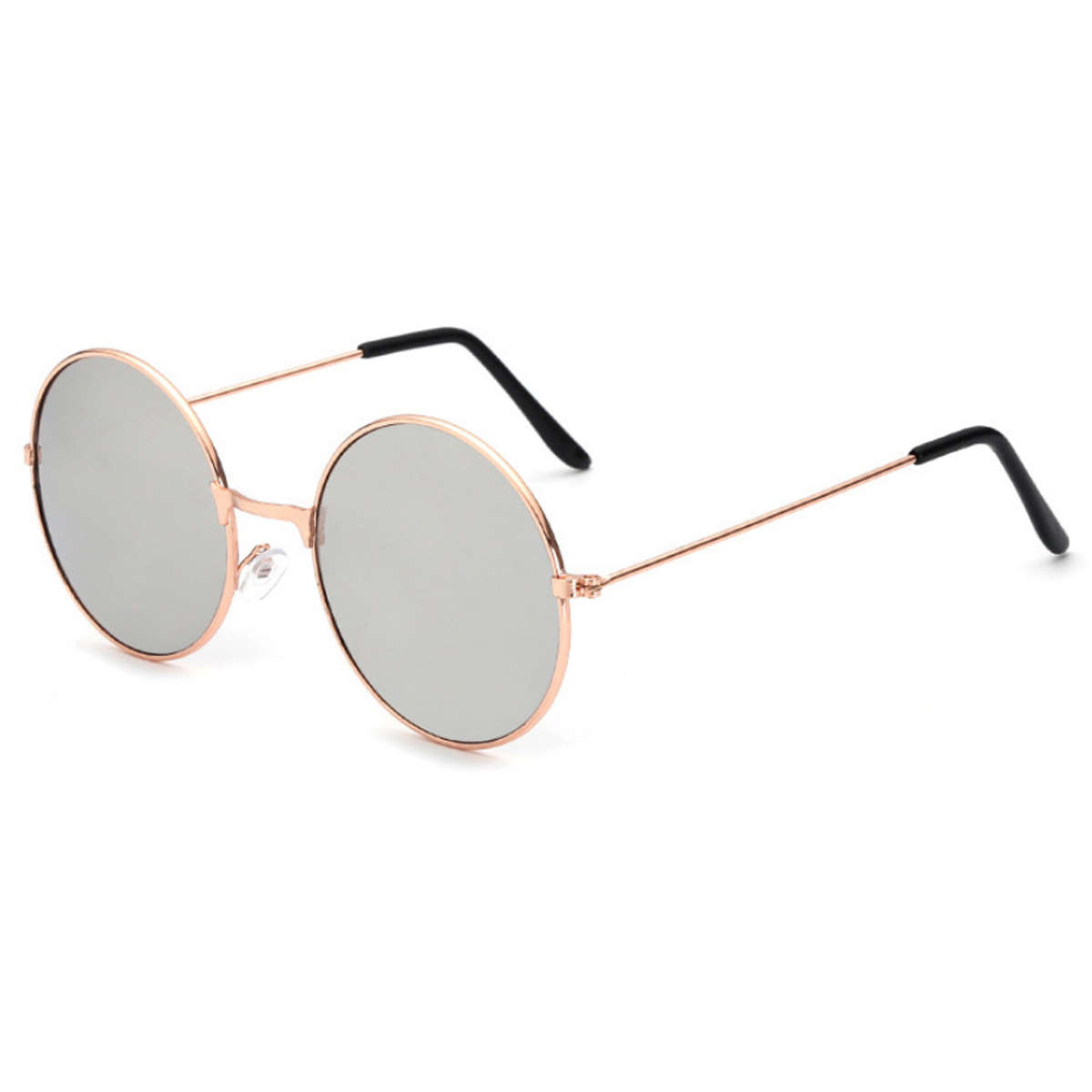 Retro Round Aviator Pilot Glasses Sunglasses Reflective Color Film