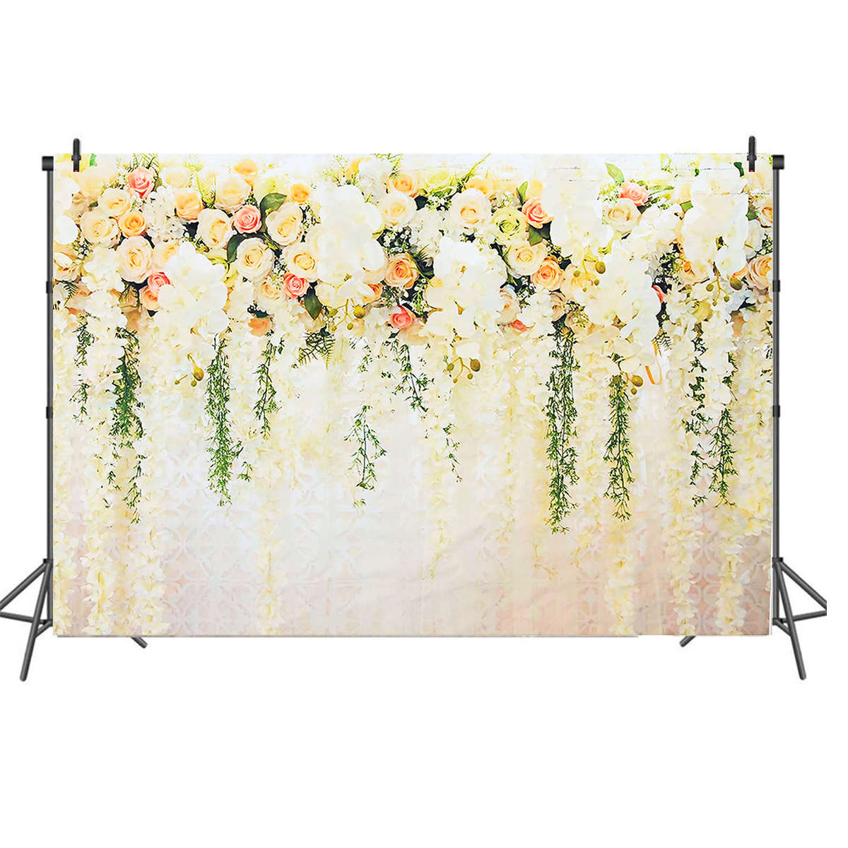 210x150cm Floral Wedding Backdrop Rose Wall Background Bridal Wedding Decorations