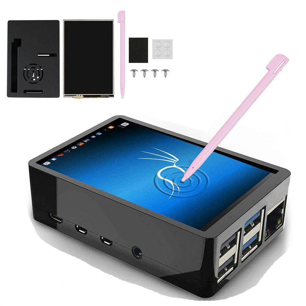 3.5 Inch LCD Display Touch Screen Monitor + Case + Pen for Raspberry Pi 4/4 monitor