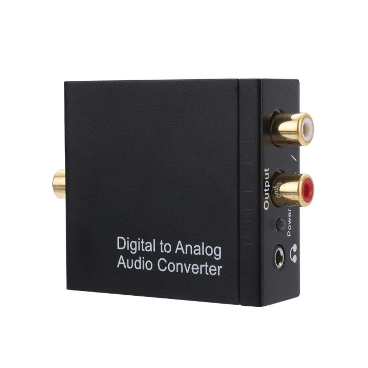 Digital Optical Coax Coaxial Toslink to Analog RCA L/R Converter Stereo Audio Adapter USB (Model A)