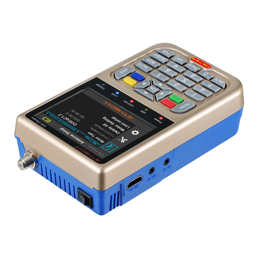 V8 Digital Finder Satellite Finder V-71 HD DVB-S2 MPEG-2/MPEG-4 FTA High Definition Satellite Meter