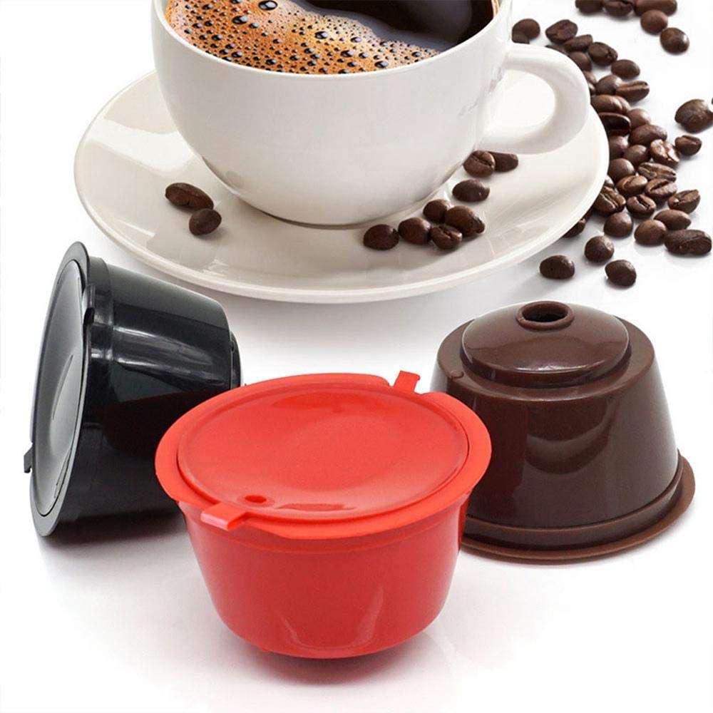 7Pcs/Set Colorful Refillable Coffee Capsule Cup Reusable Coffee Pods for Nescafe Dolce Gusto Brewer