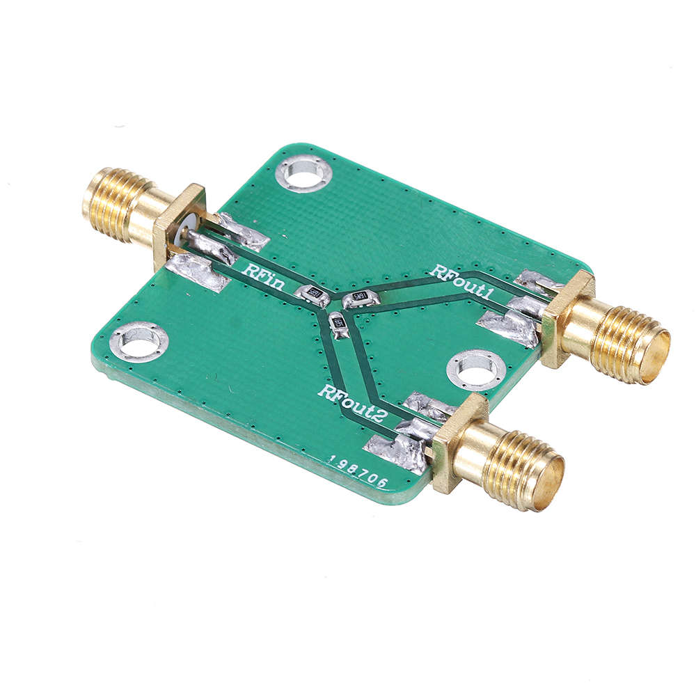 RF Power Splitter RF Microwave Resistance Power Divider Splitter 1 to 2 Combiner SMA DC-5GHz Radio F
