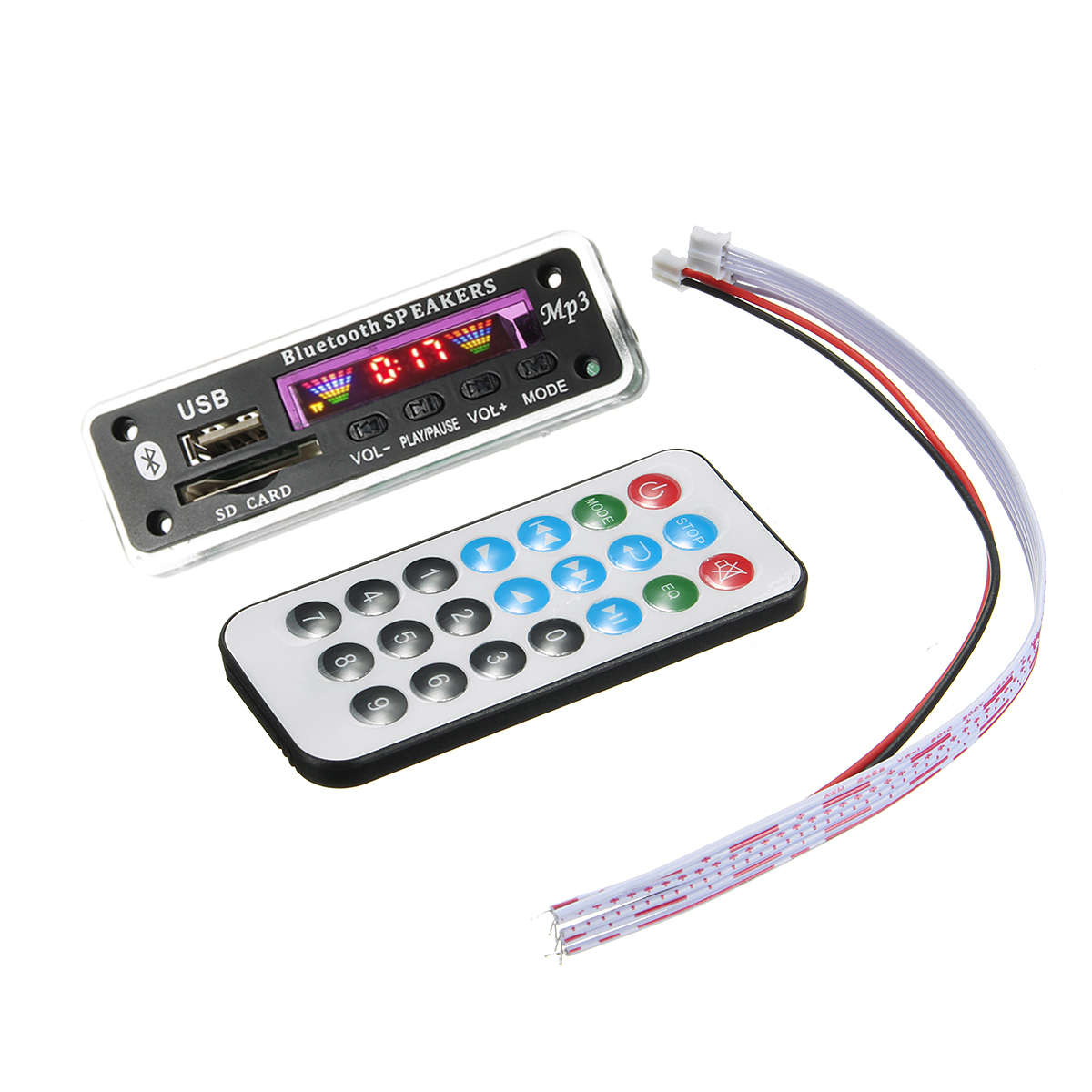 M01BT69 12V Wireless bluetooth MP3 WMA Decoder Board Audio Module USB TF Radio For Car