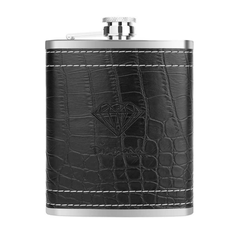 7 oz Leather Stainless Steel Hip Flask Mini Water Bottle Alcohol Bottle