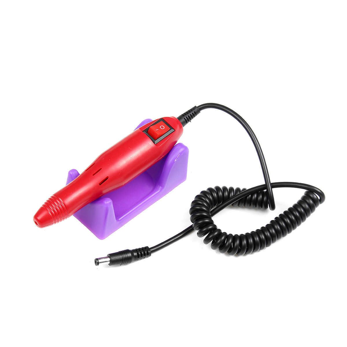 Profession Manicure Pedicure Electric Drill File Nail Art Pen Machine Tool Kit (Color1 Purple)