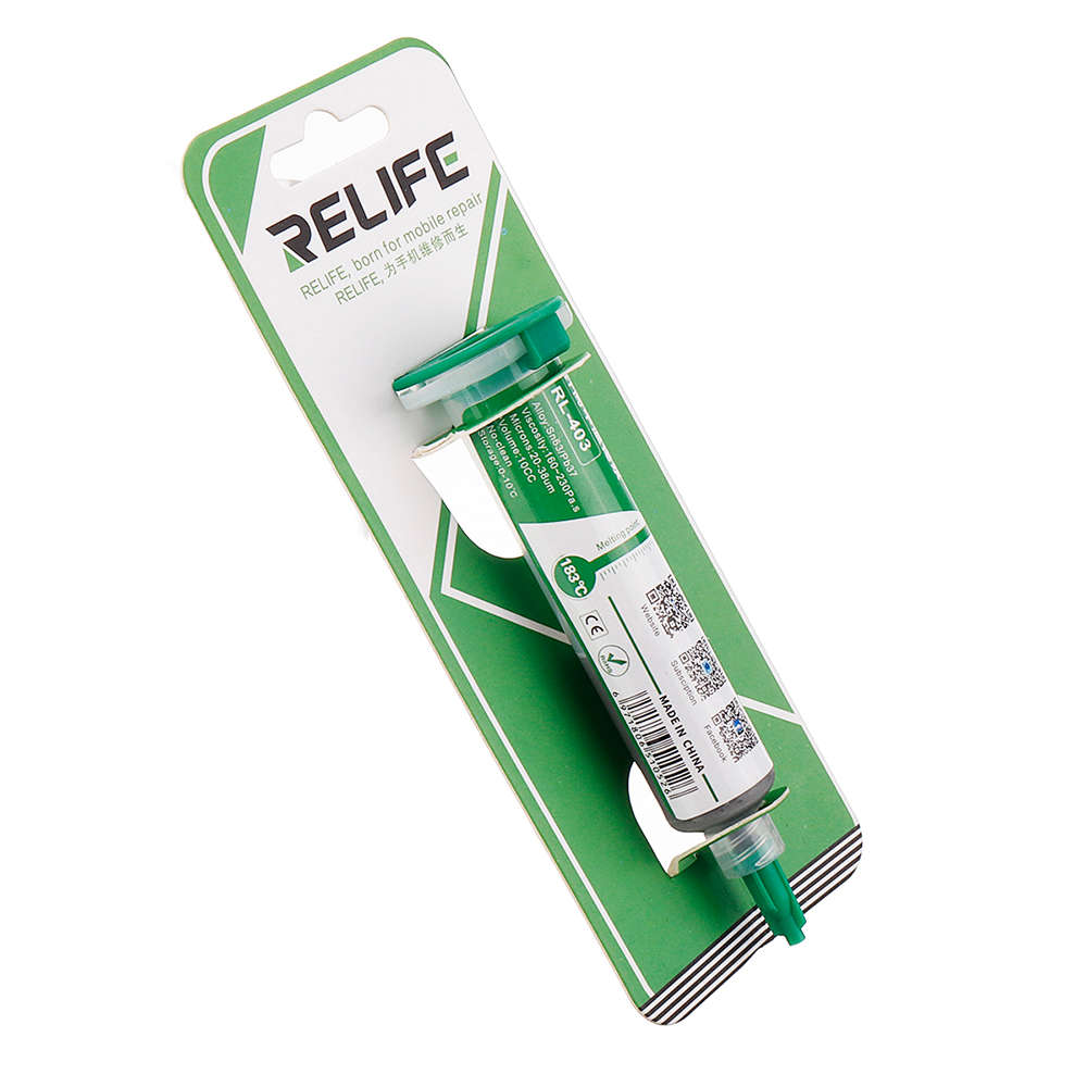 RELIFE High Quality Solder Paste Flux No-clean Soldering Paste RL-403 Solder Tin Sn63/Pb67 20-38um S