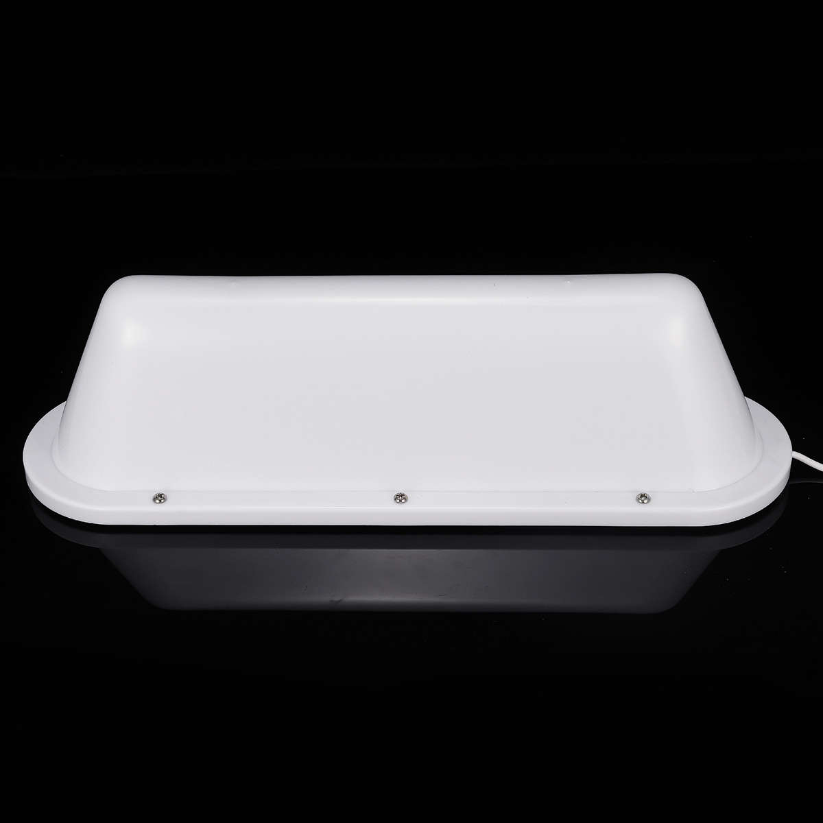 USB Type 3W 12 LED Blank Taxi Sign Light DIY Uber Car Roof Top Super Bright Lamp White (Color White)
