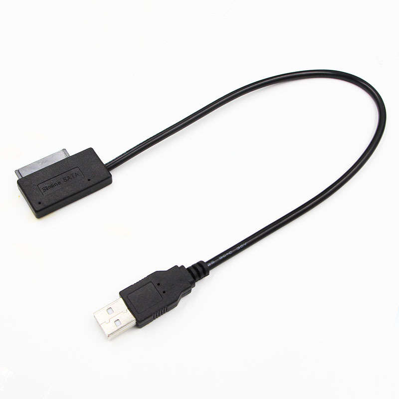 USB2.0 to SATA Cable SATA 7+6 Pin Converter Adapter Data Cable for Laptop CD-Rom