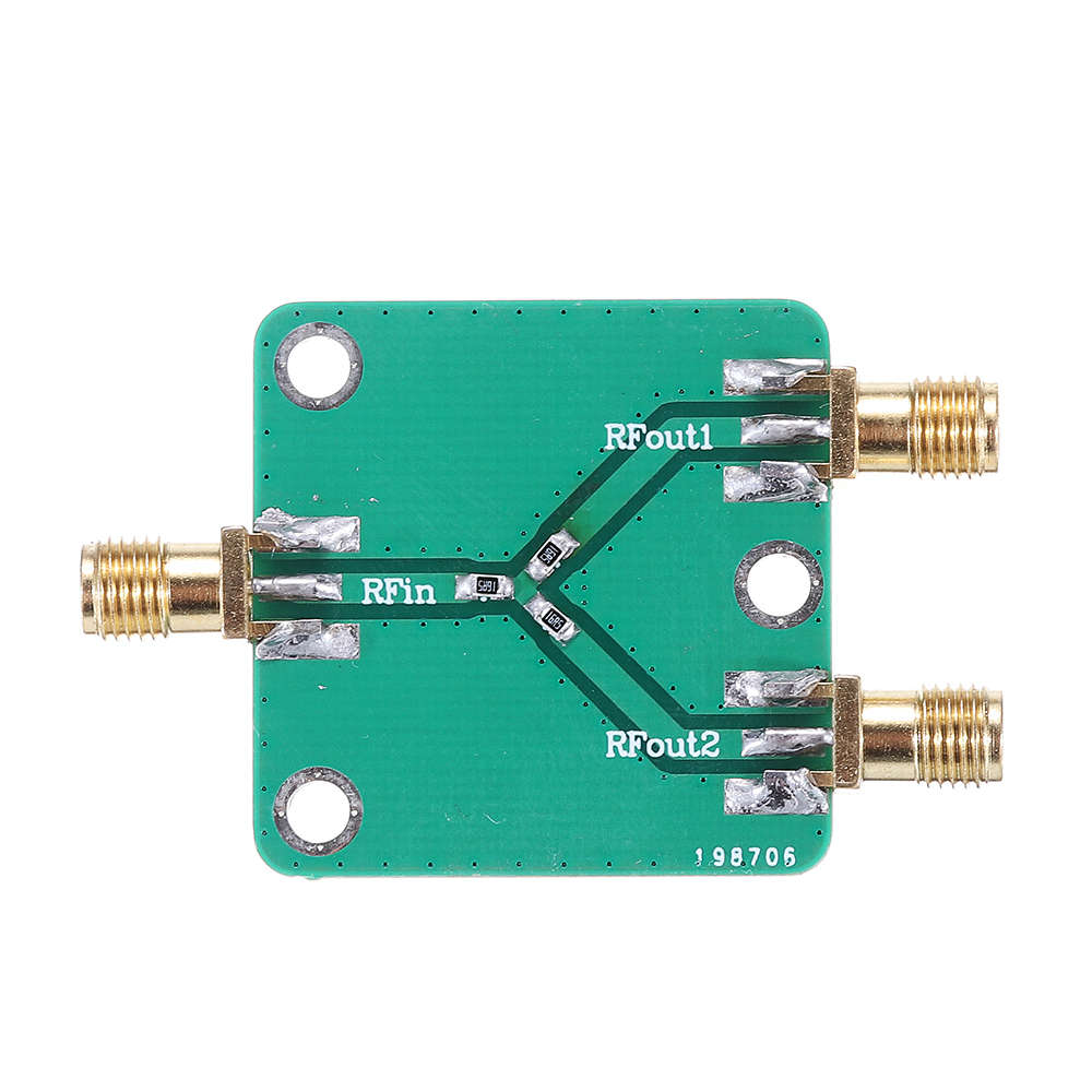 RF Power Splitter RF Microwave Resistance Power Divider Splitter 1 to 2 Combiner SMA DC-5GHz Radio F