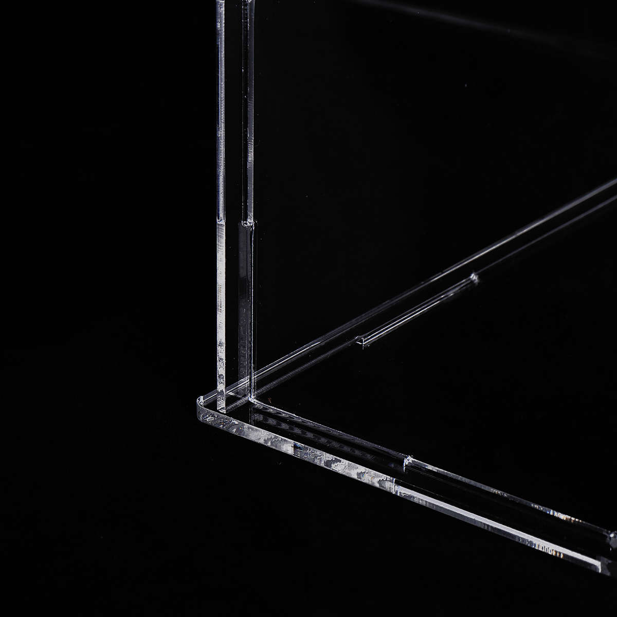 10/20/30cm Acrylic Display Case Box Dustproof Self-Assembly Model Prot (Size 20cm Color Transparent)