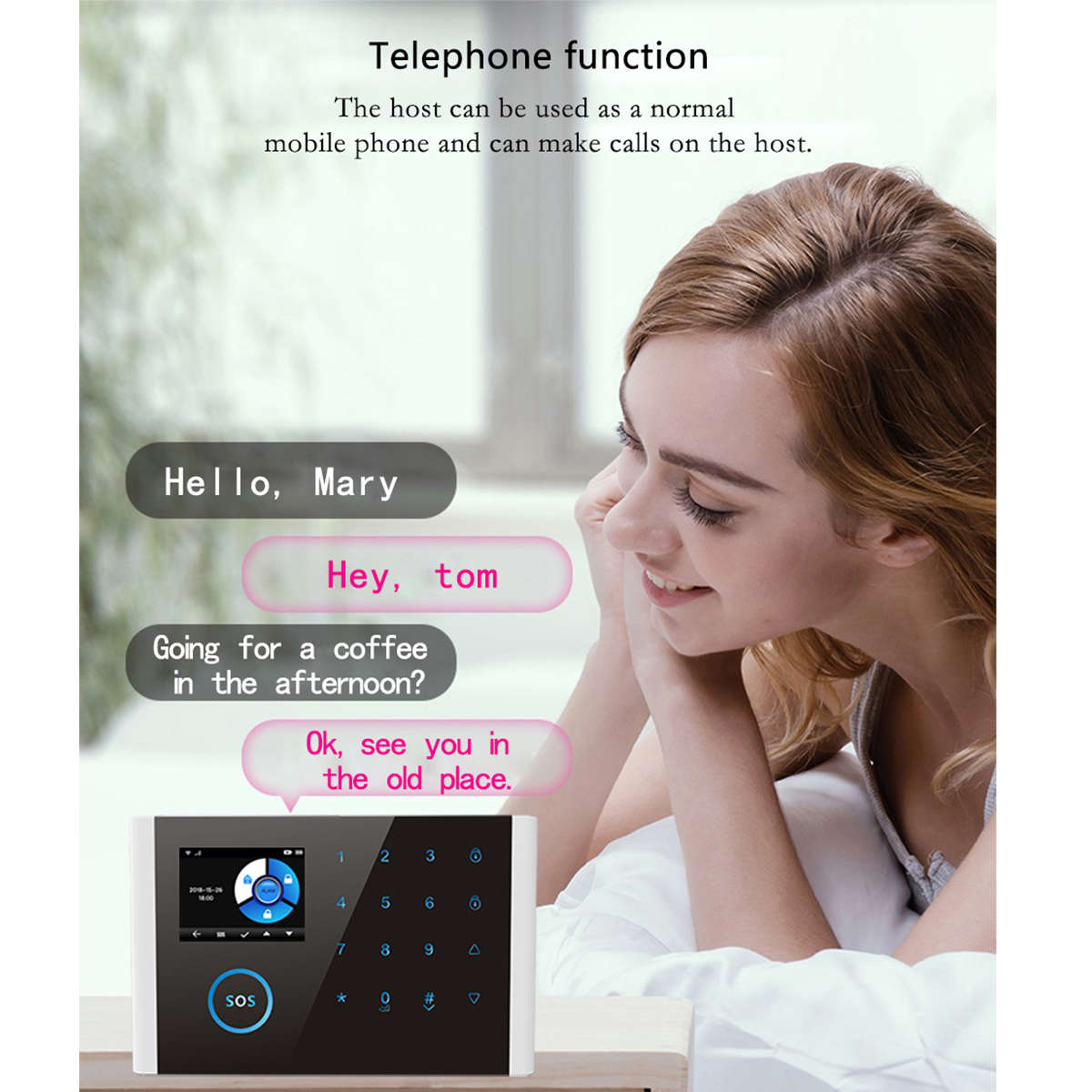 Home WIFI GSM GPRS Home Security Alarm System Auto Dialing + PIR Sensor (Type B)