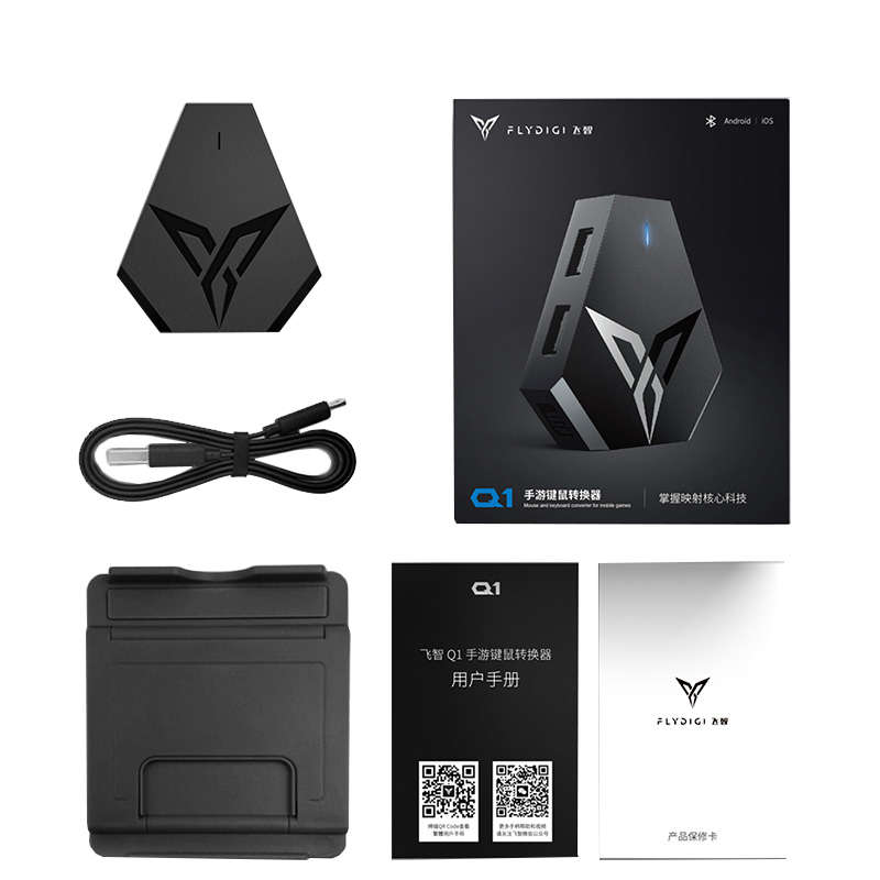 Flydigi Q1 Keyboard Mouse Converter Via Wireless Bluetooth Usb Interface Connection For Ios Android