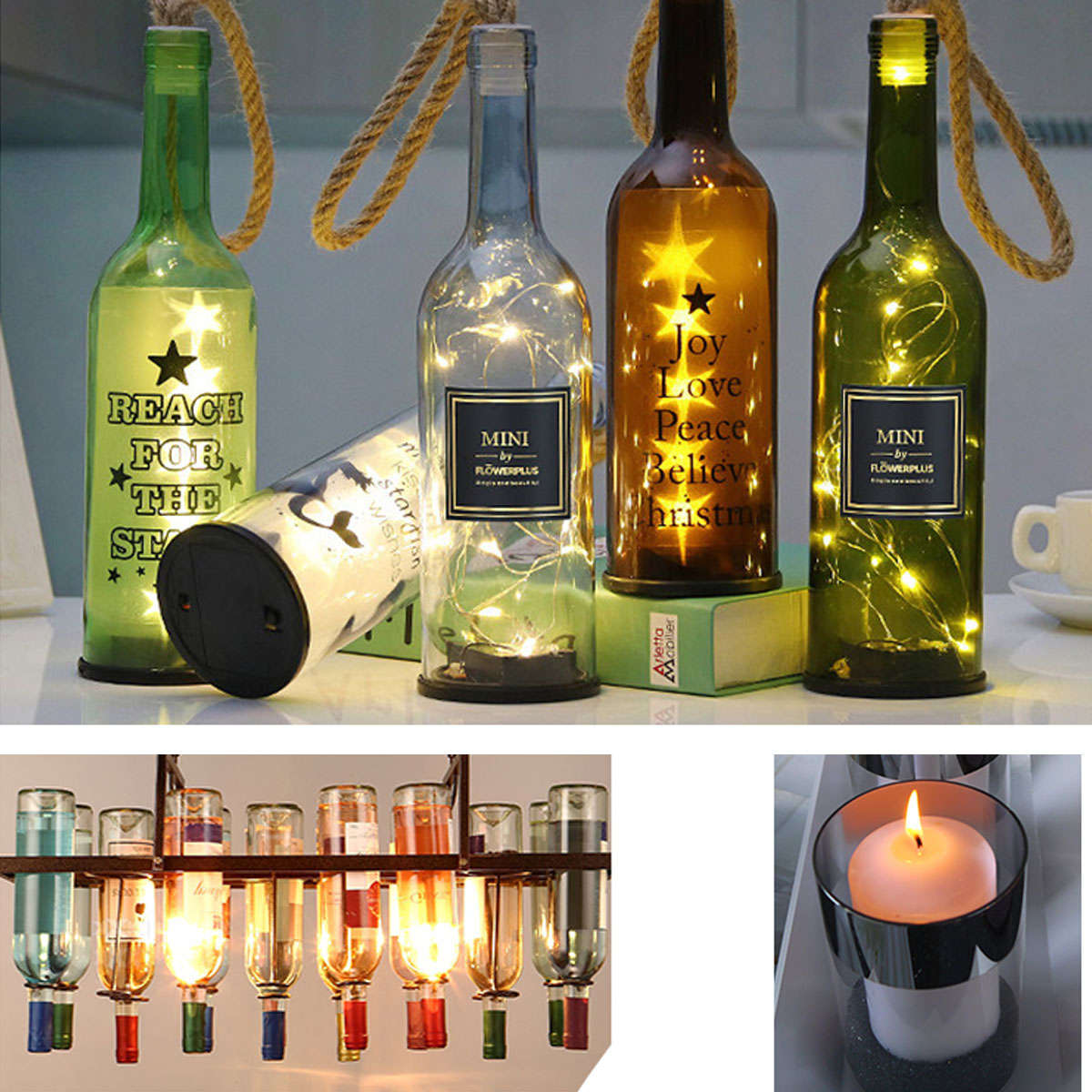 Glass Bottle Cutter Kit Make Glasses Bottles Cutter with Edge Sanding