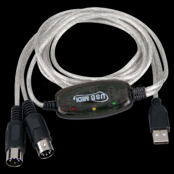 MIDI USB Cable Converter PC to Music Keyboard Adapter