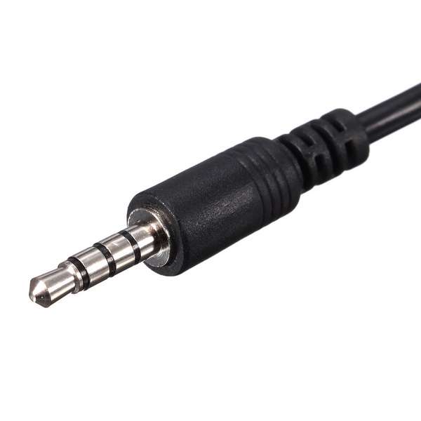 3.5mm Male Audio AUX Jack to USB 2.0 Type A Female Converter Adapter Cable for Car