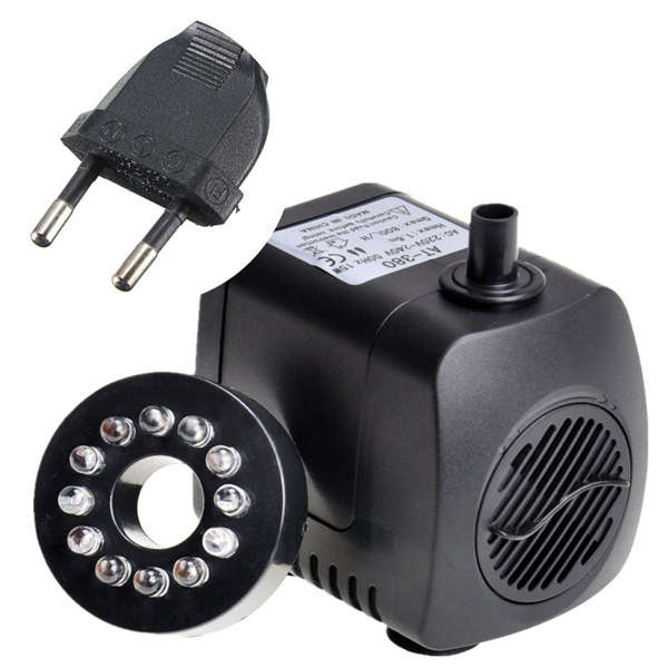 800L/H 210 GPH Submersible Water Pump For Aquarium Fish Tank Pond Fountain Wi (Adaptor 110V US Plug)