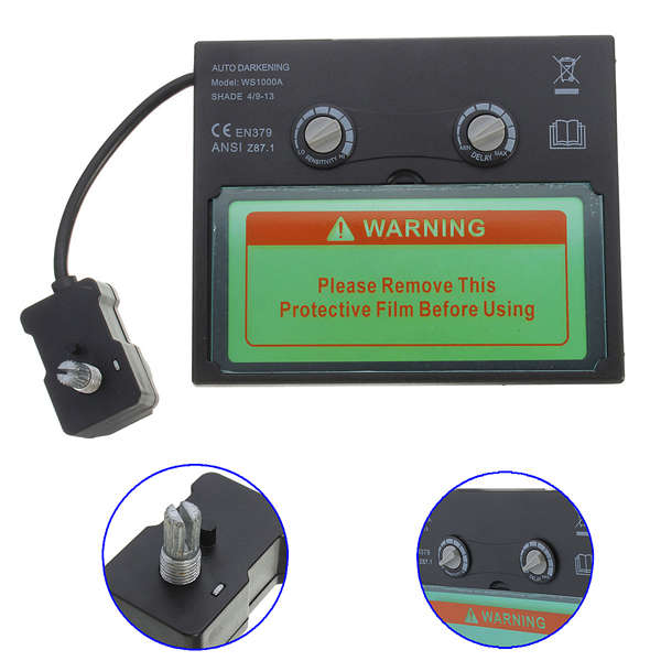 Solar Auto Darkening Welding Helmet Electric Welding Face Mask Len Filter Goggle